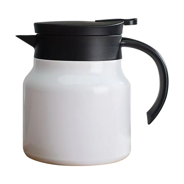 PEONAVET Teapot Teapot Portable Stainless Steel Kettle,Double Layer Tea Pot with Filter Screen