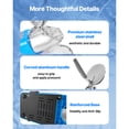 thumbnail image 6 of Electric Commercial Ice Shaver Crusher 286LBS/H Snow Cone Machine Blue Silver, 6 of 8