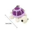 thumbnail image 3 of Cute Turtle Keychain Mini Turtle Woolen Hook Weaving Doll Creatives Doll Keychain Pendant Today Today’S Deals #25, 3 of 6