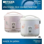 Tiger JNP-1800 10-Cup Floral White Rice Cooker & Warmer