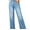 Light Blue, variant on DOKOTOO Women's Wide Leg Jeans High Waisted Loose Fit Strechy Comfort Raw Hem Frayed Denim Pants