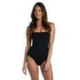 thumbnail image 5 of La Blanca Womens Gathered Square Neck One-Piece Swimsuit, 5 of 8