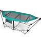thumbnail image 1 of GETHFSA Folding Hammock with Stand, Indoor & Outdoor Portable Hammock with Side Pocket, Heavy-Duty Iron Frame, Turquoise, Supports Up to 330 lbs, 1 of 7