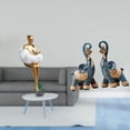 thumbnail image 2 of Figura De Resina De Elefante Para Niña, Escultura De Arte Abstracto, Decoración Moderna De Oficina, Estatua De Personaje Creativo, Recuerdo Coleccionable Estético, Adorno De Estante, 2 of 8