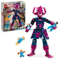 LEGO Marvel Fantastic Four vs. Galactus Construction Figure - Super Hero Building Toy - 4 Minifigures, Including The Thing, Invisible Woman and Human Torch - Gift for Kids, Boys and Girls, 9  76316
