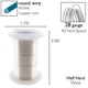 thumbnail image 4 of Alambre para Manualidades The Beadsmith, cobre lacado plateado calibre 28, 36,58 m, 4 of 7