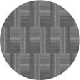 thumbnail image 1 of Ahgly Company Tapis Rond Lavable en Machine Intérieur Transitionnel Gris Canon, 4 Pieds Rond, 1 of 7
