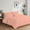 Peach, variant on 5 Piece New Half Pinch Pleated Pattern Comforter Set, 800 TC, 100% Egyptian Cotton, Oversized Super King Size Peach Solid