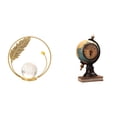 thumbnail image 1 of Estatua de bola de cristal, globo terráqueo, reloj de mesa, figura decorativa de resina y hierro, ideal para la oficina o el hogar, regalo o decoració, 1 of 8