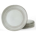 thumbnail image 1 of famiware Dinner Plates, 8 Inch Small Plate Set for 6, Dessert Appetizer Speckled Hand-made Ceramic Salad Plates, Microwave & Dishwasher Safe, Scratch Resistant, Twilight Series, Ashy Blue, 1 of 5