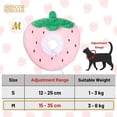 thumbnail image 4 of Colliers de Haricots pour Chats Chiens Collier de Protection Confortable Ajustable Collier de Postopératoire Rcupration Protection Anti-morsure (f, 4 of 5
