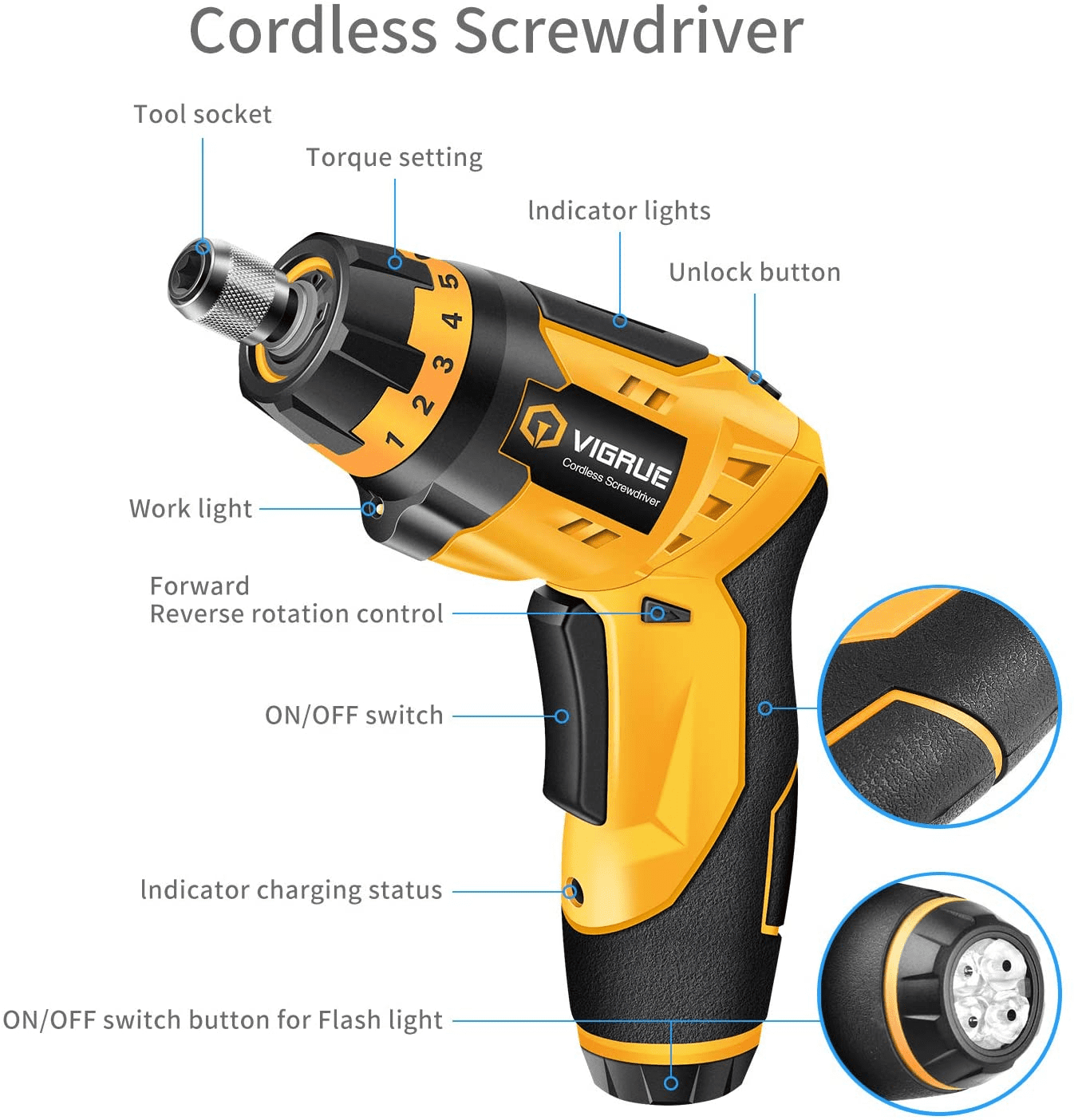 Vigrue clearance electric screwdriver