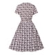 thumbnail image 4 of Vestido estampado floral de manga corta con cuello en V elegante casual sexy de moda para mujer Pompotops ghjkhdj17452, 4 of 8