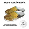 thumbnail image 6 of JUNZAN Funny Countryside Donkey Print Cozy Slippers for Men& Women,Fuzzy Slip-on Slippers TPR Sole Slippers Plush Lining House Shoes for Indoor & Outdoor-46/47, 6 of 7