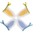thumbnail image 4 of Rabbit Ears Hair Clip Everyday Use for Girls and Young Women in Assorted Color with Bangs Holder 2Pcs, 4 of 5