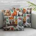 thumbnail image 3 of Qinduosi Animal Throw Pillow Case Reindeeer Cartoon Pillow Cushion Cover Home Sofa Decorative, 3 of 5