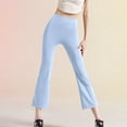 thumbnail image 2 of AINIYS High Waisted Relaxed Straight Leg Capris Pants for Women Commute Shopping Weekend Blue XL, 2 of 9