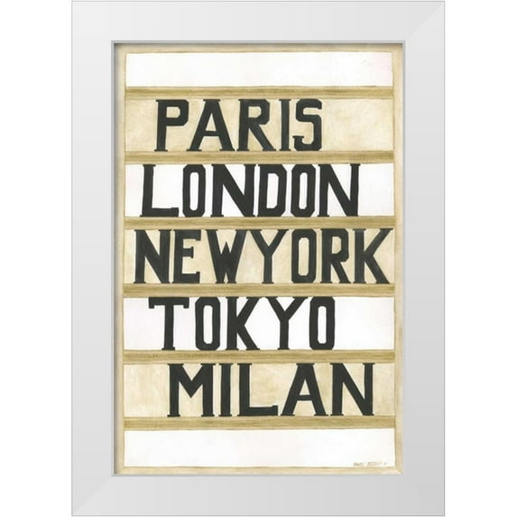Shamp, Cindy 13x18 White Modern Wood Framed Museum Art Print Titled - Cities