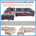thumbnail image 5 of Solid Color Elastic Sofa Cover for L Shaped Sectional Corner Chaise Longue Sofa Stretch Couch Cover Slipcovers for Living Room, 5 of 5