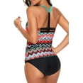 thumbnail image 4 of Womens Striped Printed Strappy Racerback Tankini Swim Top No Bottom S - XXXL, 4 of 6