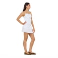 thumbnail image 4 of Forever 21 Women’s Cotton Eyelet Mini Skirt with Smocked Waist, Tiered Flowy Pull-On Summer Skirt for Casual Outfits and Vacation Looks, XS-XL, 4 of 6