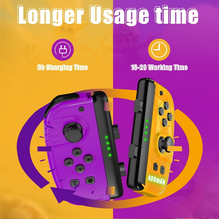 Dinosoo Wireless Joy-Con Controller Pair for Nintendo Switch