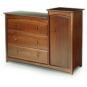 Stork Craft Beatrice Combo Tower in Cognac Brown