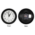 thumbnail image 4 of Uxcell 8 Inch Wall Clock, Quartz Battery Operated Silent Non-Ticking Round Wall Clocks, Black, 4 of 6