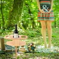 thumbnail image 4 of USHOBE 1Pcs Petite Table de Plage Pliante Kaki Extérieur pour Voyageurs en Prairie, 4 of 8