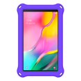 thumbnail image 2 of Dteck Case for Samsung Tab A 8.0 SM-T290/T295 2019, Kids Friendly EVA Rugged Shell Foldable Kickstand 360 Degree Rotayable Versatile Hand-full Ring Shockproof Anti-drop Lightweight Case , Purple, 2 of 10