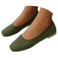 thumbnail image 1 of Dakaela Womens Mary Jane Flat Shoes Square Toe Mesh Breathable Slip on Work Flats Summer Walking Shoes, 1 of 8