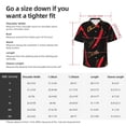 thumbnail image 6 of Lsque Hot Chili pattern Hawaiian Shirt for Men, Unisex Summer Beach Casual Short Sleeve Button Down Shirts-XX-Large, 6 of 9