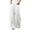 White, variant on Women's Solid Cotton High Waist Loose Relaxed Wide Leg Pants