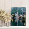thumbnail image 2 of Hallstatt Austria Village Lake Reflection Canvas Print, Suitable for Living Room, Bedroom, Office, Study Decor, 2 of 8
