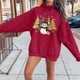 thumbnail image 2 of WILLBEST Sudaderas para Mujer, Estilo Otoño/Invierno, con Estampado de Muñeco de Nieve y Árbol de Navidad Mediana, 2 of 4