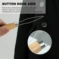 VIVIDCRAFT 1/2x Button Hook Tool Dressing Aid Tools Zipper Helper for