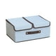 thumbnail image 1 of Almacenamiento Con Tapas Cubo Plegable De Tela Para Guardar Ropa Con Asas De Cuero Pu Tablero De Plástico Cubos Plegables Decorativos Con Tapa Para Guardar Ropa De Algodón Y Lino Hogar, 1 of 3