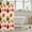 Orange Red Green, variant on Fall Leaves Fabric Shower Curtain Maple Leaf Bath Curtain 72"Wx78"L,Autumn Plant Watercolor Botanical Bathroom Shower Curtain,Farmhouse Fall Decorations for Home