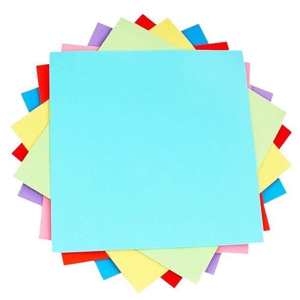 100 hojas de papel de origami coloridas hechas a mano para manualidades infantiles. Materiales de papel para hacer tarjetas. Los 20x20cm