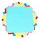 thumbnail image 1 of 100 hojas de papel de origami coloridas hechas a mano para manualidades infantiles. Materiales de papel para hacer tarjetas. Los 20x20cm, 1 of 8