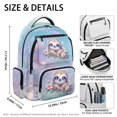 thumbnail image 5 of Chririnla Cute Floral Sloth Print Bookbag with Waterproof, Adjustable Shoulder Straps Lightweight 17" Teen Boys Backpack for Back to School Daily Use, 5 of 9