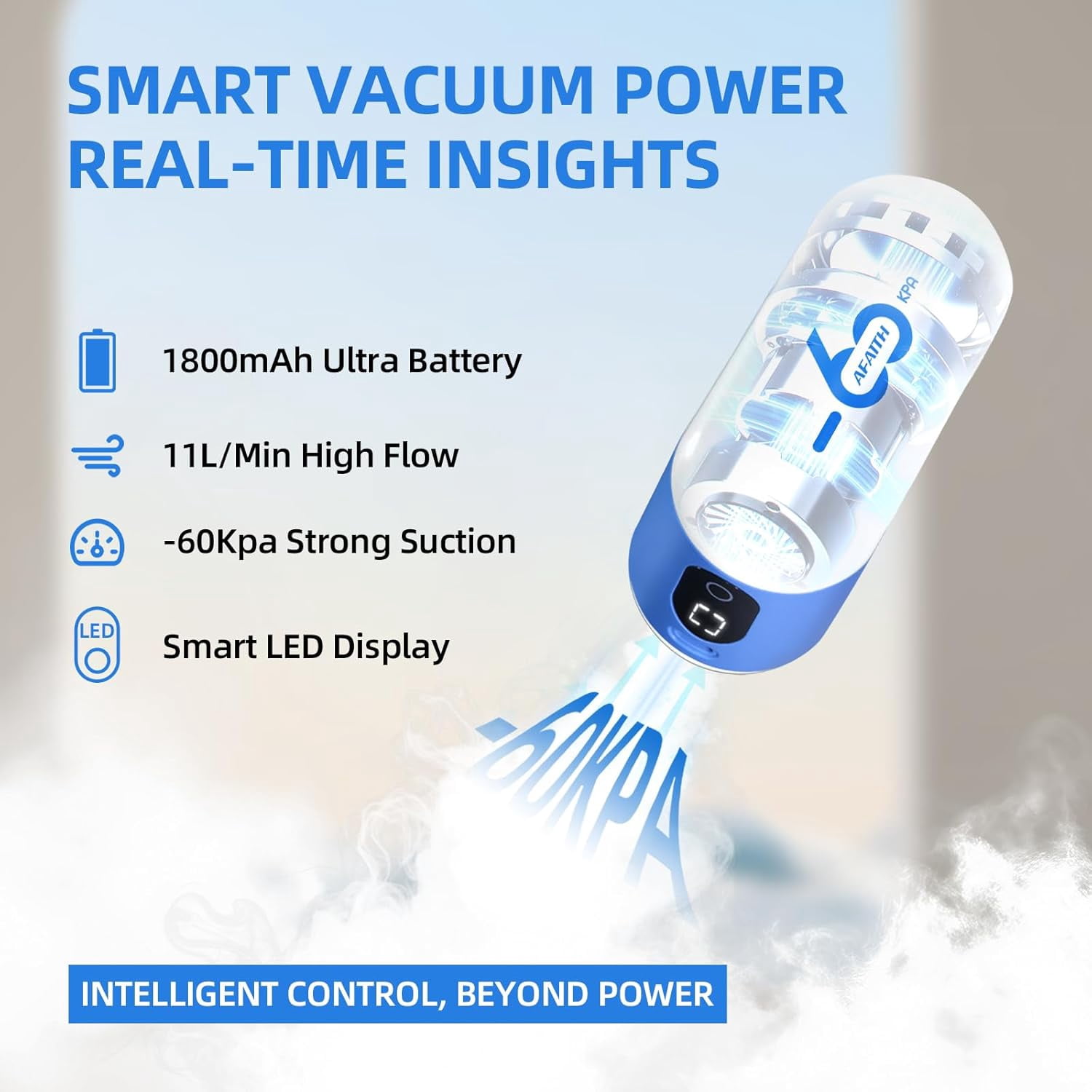 Travel Vacuum Bags with pump, 15 Pack Vacuum Storage Bags with Powerful -60KPa Suction and Rechargeable Smart Display USB Pump, Space Saver for Clothes & Travel(15 Combo)