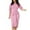 Pink, variant on Oksale Work Dresses for Women 3/4 Sleeve Midi Dress Ruched Pencil Dresses Casual Crewneck Sheath Dress Comfortable Soft Business Dresses White S