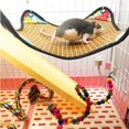 thumbnail image 4 of enqiretly Squirrel Cooling Hammock Rattan Pet Swing Bed Heatstroke Prevention Hammock for Rats Ferret, 4 of 6