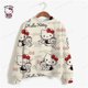 thumbnail image 3 of Sudadera de HELLO KITTY para mujer, ropa de calle de primavera, jerseys de cuello redondo de poliéster con dibujos animados, camisetas informales de manga larga con estampado de Groot, 3 of 5