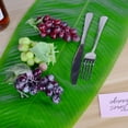 thumbnail image 3 of Artificial Banana Leaves Large Tropical Leaves Decorations Party Supplies, 3 of 7