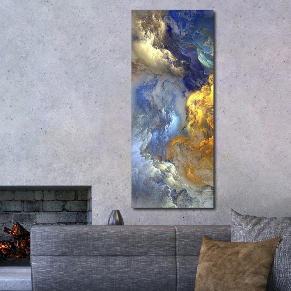 Canvas Prints Wall Art Abstract Golden Cloud Nature Pictures Canvas Paintings Artwork Wall Decor for living Room Bedroom and Office,Frameless