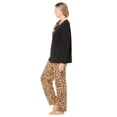thumbnail image 4 of Dreams & Co. Women's Plus Size Long Sleeve Knit Pj Set Pajamas, 4 of 6
