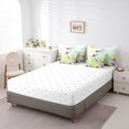 thumbnail image 4 of YST Dragonfly 7 Pcs Comforter Set Queen,Botanical Floral Bed in a Bag for Girls Lady,3D Dragonfly Fitted Sheet,Summer Gradient Tie Dye Reverse Down Comforter,Dragonfly Gifts for Women,Green, 4 of 5