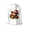 thumbnail image 4 of XUNKUSGA Ugly Christmas Hoodies for Men Cute Christmas Prints Fleece Trim Pullover Hoodies Casual Solid Color Hooded Sweatshirt Women Loose Long Sleeve Plain Hoodies S-2XL White, 4 of 8